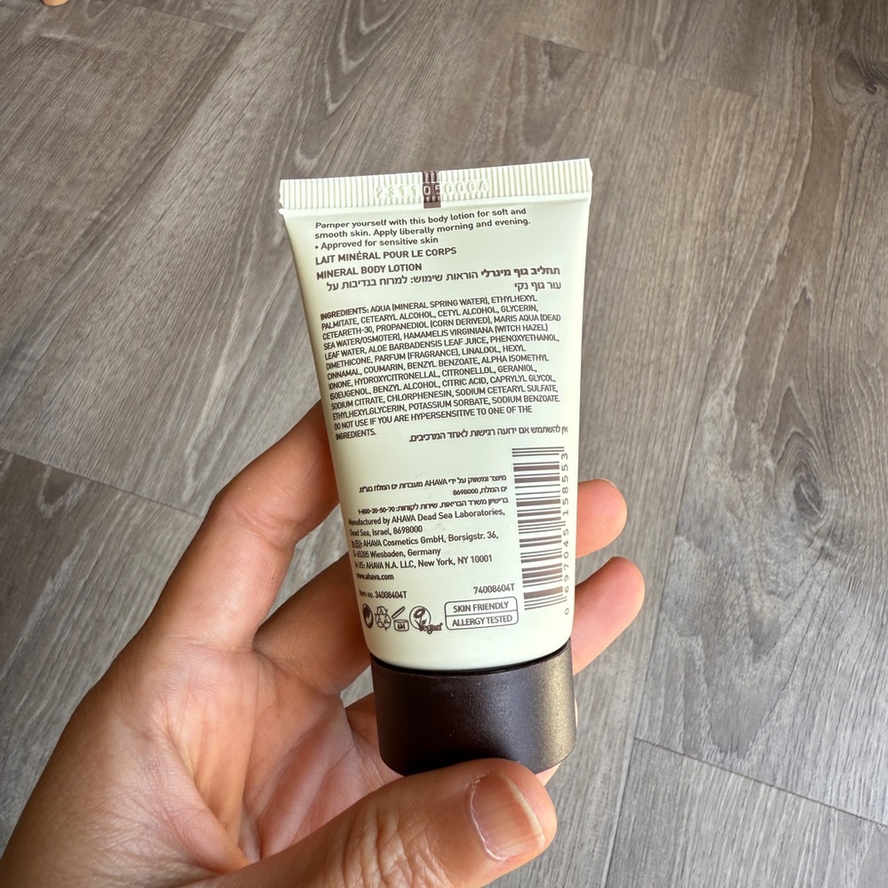 AHAVA Mineral Body Lotion~travel size 40ML - Picture 2 of 3